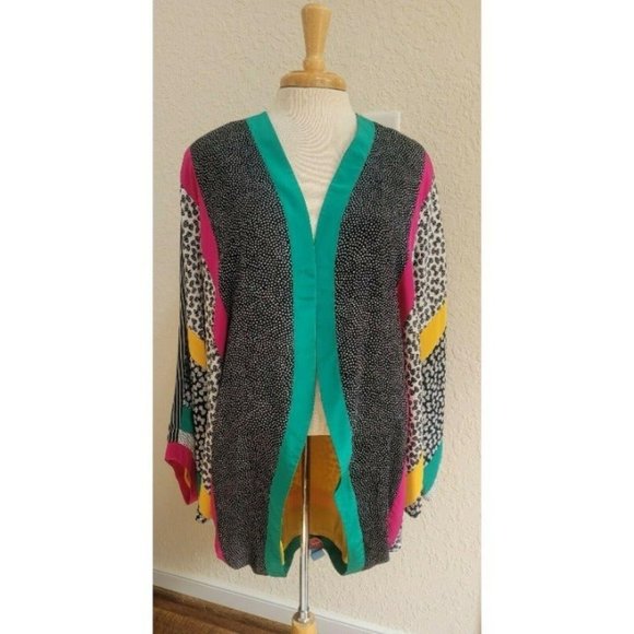 Authentic Original Vintage Style Tops - Vintage N.R.1 Ned Gould Womens Kimono M L